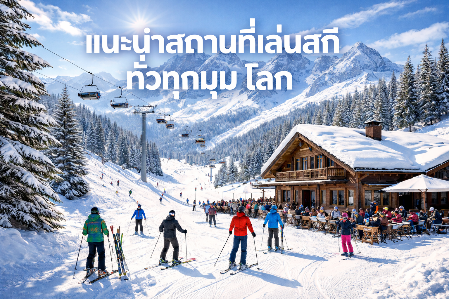 แนะนำสถานที่เล่นสกีทั่วทุกมุมโลก