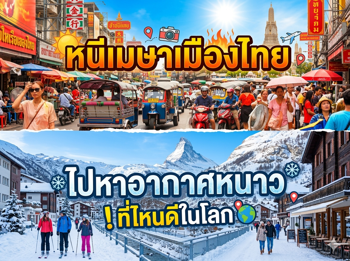 หนีเมษาเมืองไทย ไปหาอากาศหนาวที่ไหนดีในโลก