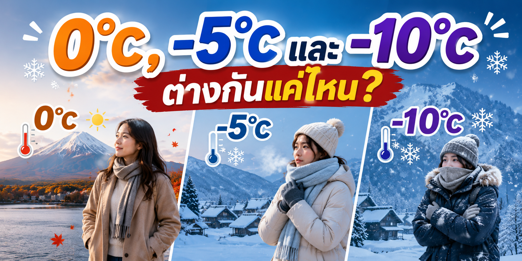 0°C, -5°C และ -10°C ต่างกันแค่ไหน?